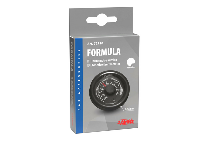 Internt analogt termometer LAMPA 72710 selvklebende diameter 48 mm