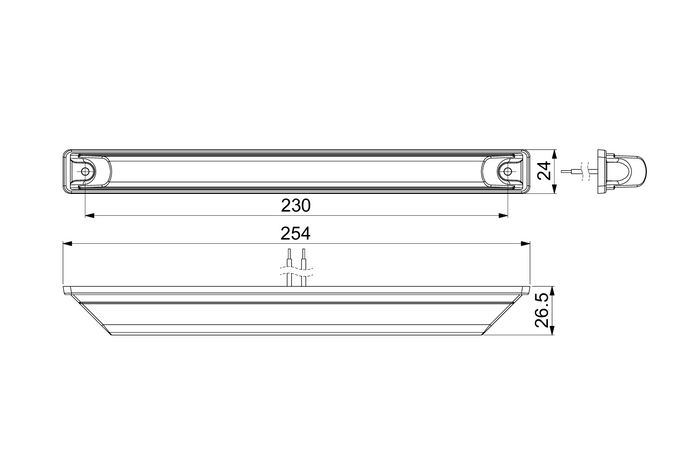 HORPOL LD 473 LED-markeringslykt universal