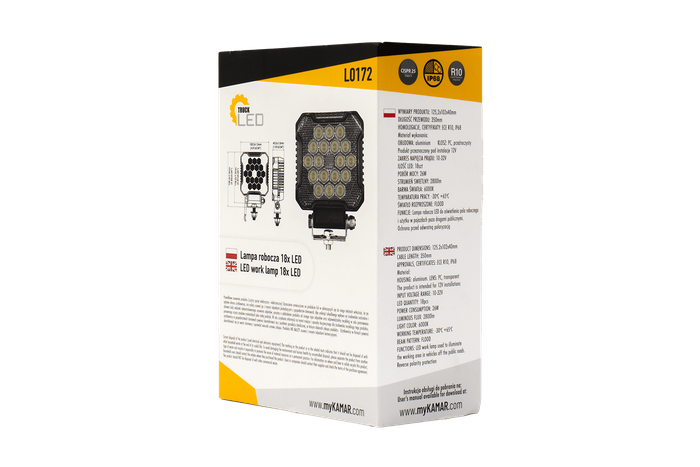 LED arbeidslys TruckLED L0172 18xLED 2800lm