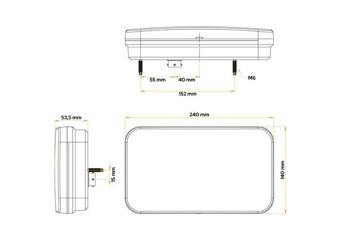 Baklys Fristom FT-370 LED 7 funksjoner igjen