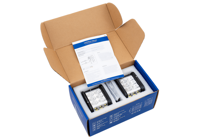 Sett med to LED-arbeidslamper, reflektor TT TECHNOLOGY TT.13209 12xLED 2200lm