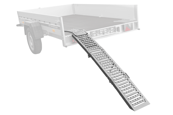 UNITRAILER ALR005 sammenleggbar rampe stålrampe for tilhenger 200 cm 250 kg