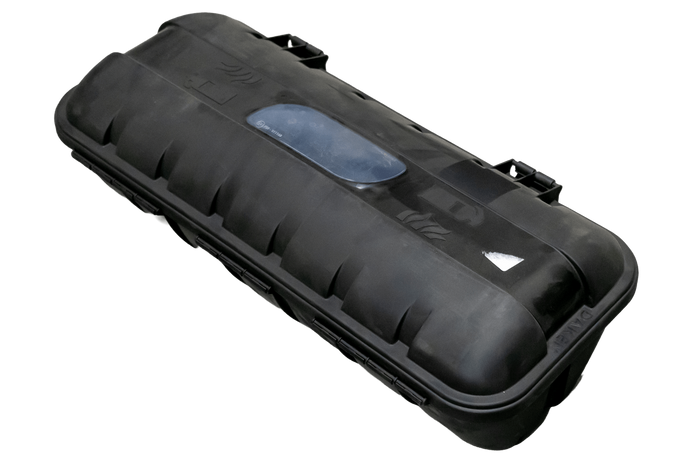 UTSLUKKING Brannslukningsapparatboks 9/12 kg DAKEN 82511 STRIKE 707x322x239mm svart