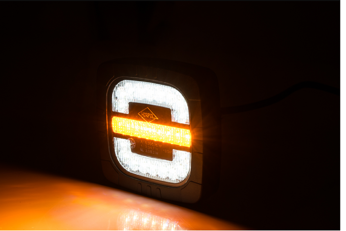 HORPOL ROCA LZD 2805 LED-frontlykt 3 funksjoner universal med holder