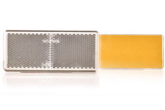 Refleks 96 x 42 mm, front med tape