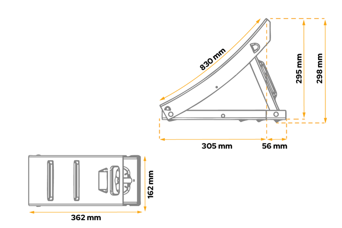 AL-KO H hjulkloss: 298 mm UK 800 metall, sammenleggbar