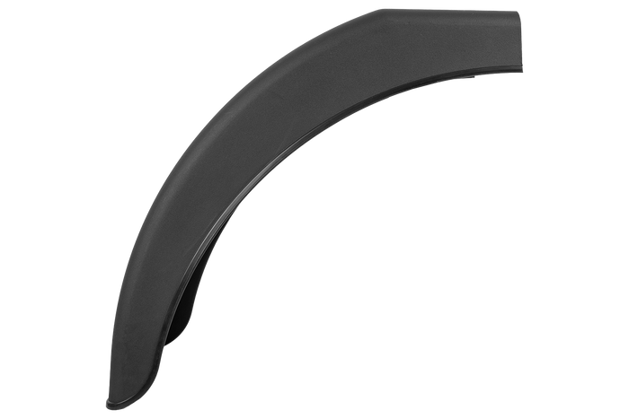 Høyre halvdel av skvettskjerm for tilhenger DOMAR DR1014002 hjulbue 400/240mm