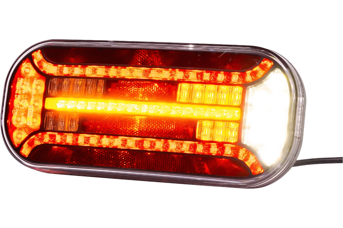 FRISTOM FT-610 LED baklykt, 6 funksjoner, venstre