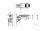 WAŚ 2550P W297.3.1 SPOT LED høyre markeringslykt på kort arm