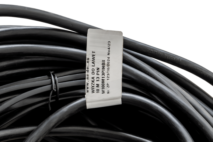 MANTES elektrisk installasjon, tilhenger trekkvogn sele, 10 m, 13 PIN støpsel, 2x 8 PIN bajonetter