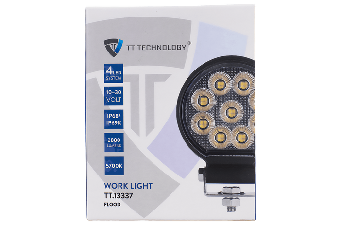 LED-arbeidslampereflektor TT TECHNOLOGY TT.13337 36xLED 2880lm rund