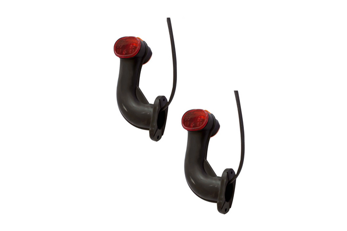 ASPÖCK SUPERPOINT II markeringslykter venstre + høyre på gummiarm