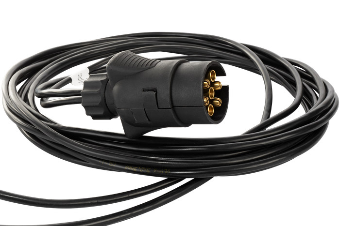 MANTES elektrisk installasjon tilhenger bergingsbil sele 3,8 m 7-PIN PLUG BAJONET 2x 5-PIN.