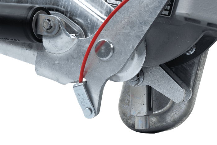 KNOTT KFG35D påløpsanordning med K35C-feste for en 3500 kg tilhenger med V-type drag