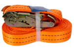 UNITRAILER 8m/35mm/2t oransje transportbånd med strammer