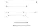 Flat presenningsfeste for ProPlus-tilhenger 340918 justerbar 132–204 cm