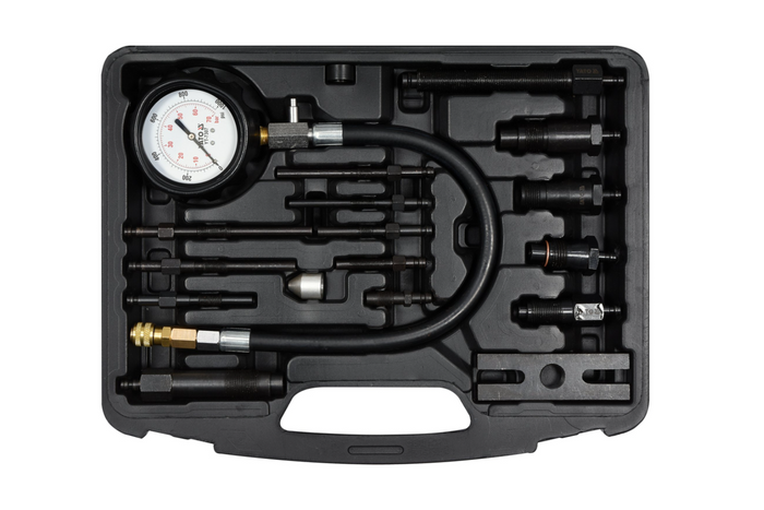 YATO YT-7307 kompresjonstrykkmåler for 16-elements dieselmotorer.