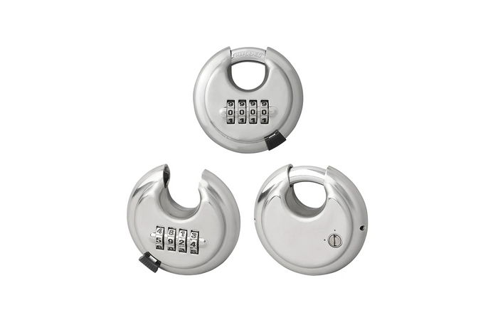 Rund hengelås med kombinasjonslås ProPlus 341317 bøylehengelås med kode 70 mm