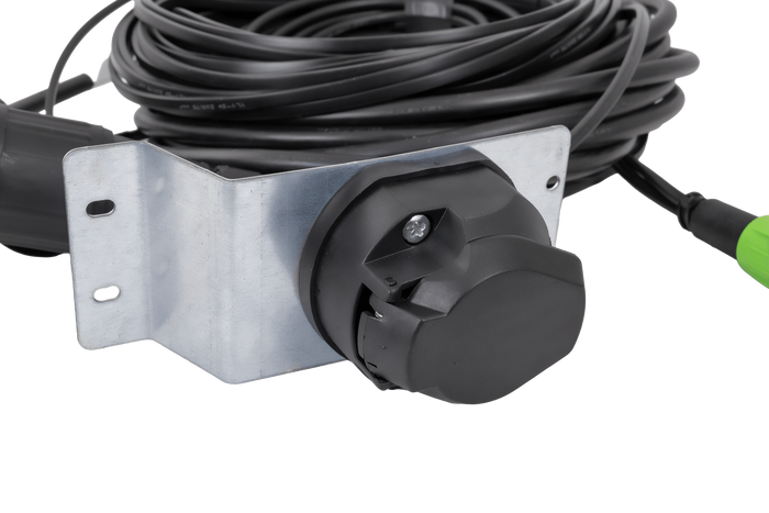 MANTES elektrisk installasjon, båthengerledningsnett, 11,67 m, 13-pins plugg, 2x 5-pins bajonetter