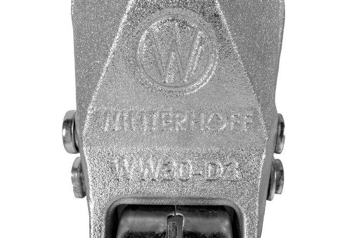 WINTERHOFF WW 30-D3-K1212 kulekobling for 3000 kg tilhenger med 50-51 mm rørdrag, støpejern