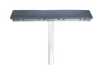 Dobbel grå flat propp - PZ2 H = 400 mm