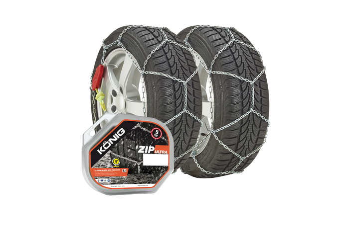 König Zip Ultra 9 gr. 97 snøkjettinger