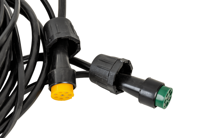 MANTES elektrisk installasjon, tilhenger trekkvogn sele, 10 m, 13 PIN støpsel, 2x 8 PIN bajonetter