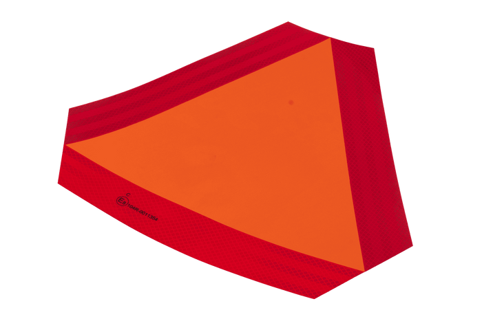 HERMON reflekterende klistremerke, saktegående varseltrekant, 300x120mm