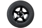 Forsterket tilhengerhjul KENDA DEKK 185/80 R14C 104/102N ALUMINIUM FELG STARCO sort 5,5Jx14"H2 5x112 ET:30