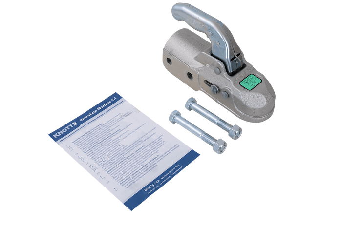 KNOTT K35-C kulekobling for 3500 kg tilhenger med 60 mm rørdrag, støpejern