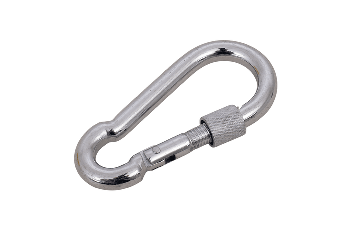 Karabinkrok med sikring for tau DROMET KSZ.7.70 brannmannskarabinkrok 7x70mm