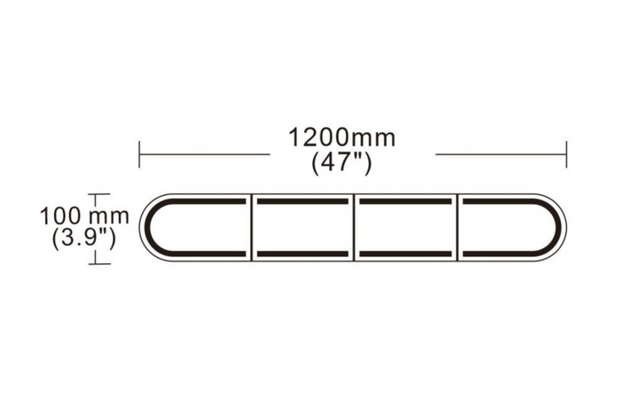 KAMAR BLK0059 LED-varselbjelke med 6 blinkende moduser