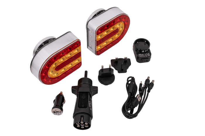 SPAREX CONNIX S.130977 LED-baklys 4 funksjoner venstre+høyre, trådløs, magnetisk