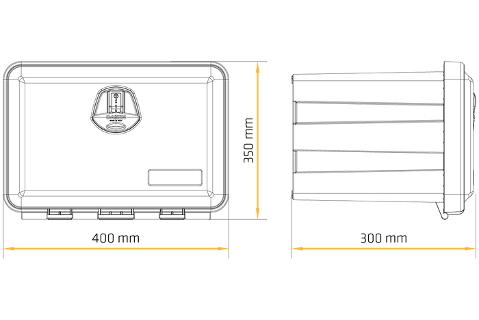 DAKEN 81101 JUST verktøykasse 400x350x300mm 21l
