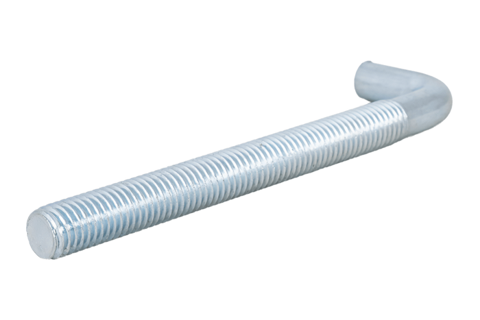 DROMET HP M10x120 konstruksjonskrok med vinklet ende (rett)