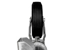 UNITRAILER automatisk støttehjul med håndtak 250 kg 60 mm 785-955 mm
