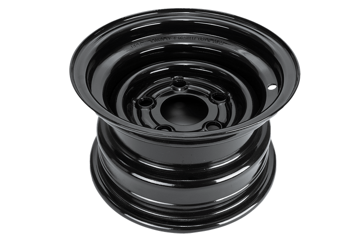 Stålfelg til henger UNITRAILER svart 6Jx10"H2 5x112 ET:-4