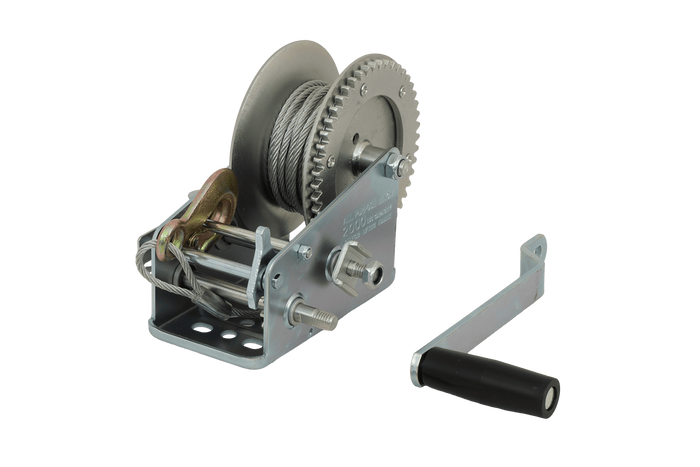 KNOTT 6X0017.008 manuell vinsj for 900 kg tilhenger med ståltau