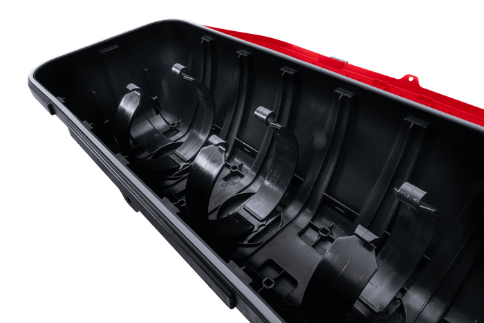 Brannslukningsboks 9/12kg DAKEN 82510 STRIKE 707x322x239mm rød