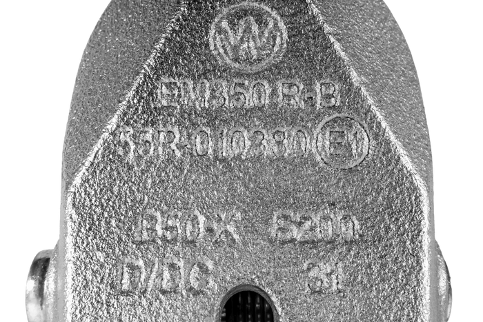 WINTERHOFF WW 350-RB-K1414 kulekobling for 3500 kg tilhenger med 50 mm rørdrag, støpejern