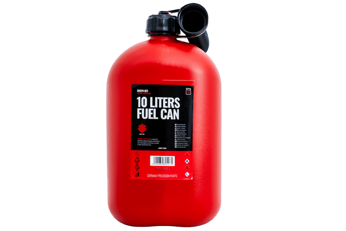 10L HERMON plastdunk med trakt, rød