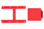 Rød kornrenne UNITRAILER-renne for landbrukstilhengere 250x355mm