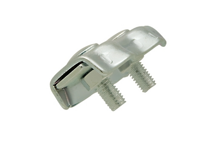 DROMET ZLS.5 dobbel sadeltauklemme for 5 mm tau