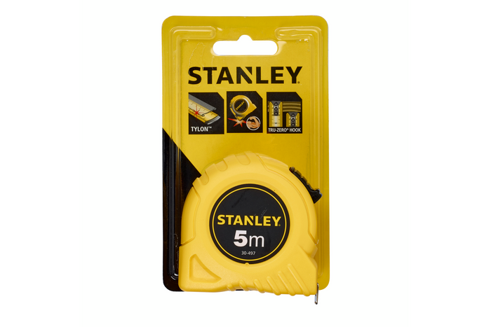 Stålmålebånd STANLEY 5m x 19mm