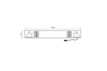 Lyspanel for TT TECHNOLOGY TT.12004 tilhenger, LED baklys, 5 funksjoner