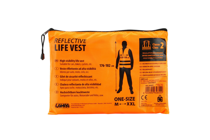 LAMPA Redningsvest refleksvest universal M-XXL