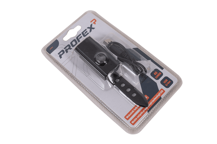 PROFEX 82004 Pro Alu Li-Pol USB sykkellykt foran