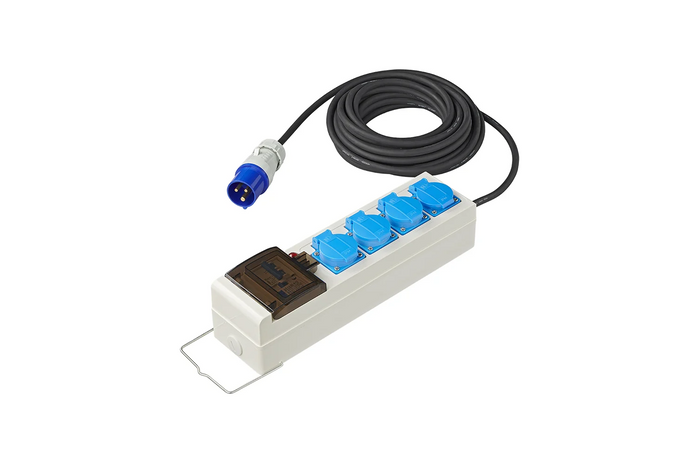CEE camping skjøteledning med splitter ProPlus 373583DE 10m kabel, 3x Schuko-kontakter, 2xUSB