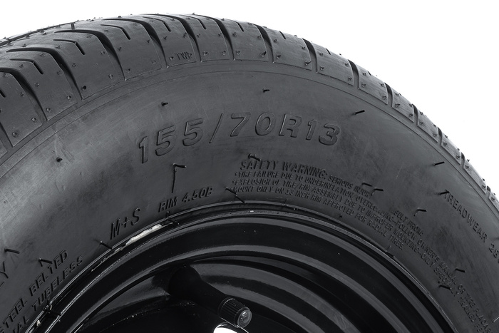 Tilhengerhjul DEKK LINGLONG 155/70 R13 75N UNITRAILER FELG svart 4Jx13"H2 4x100 ET:30