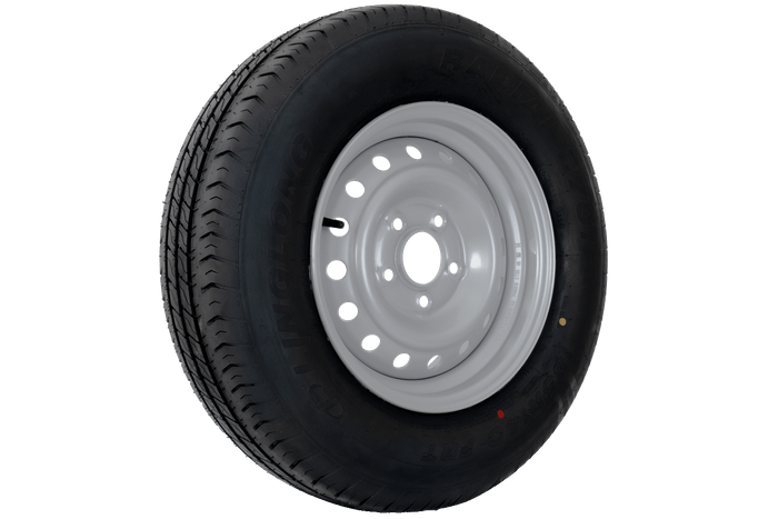 Forsterket hjul for tilhenger LINGLONG DEKK 185/80 R14C 104/102N UNITRAILER FELG 5.5Jx14&quot;H2 5X112 ET:30